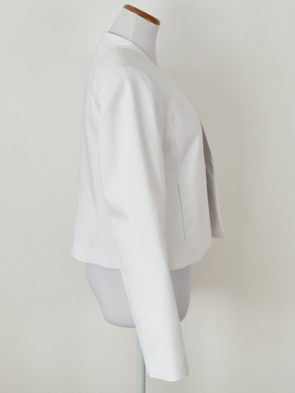 Calvin Klein Open Front Blazer Jacket White - 8 - Picture 6 of 8